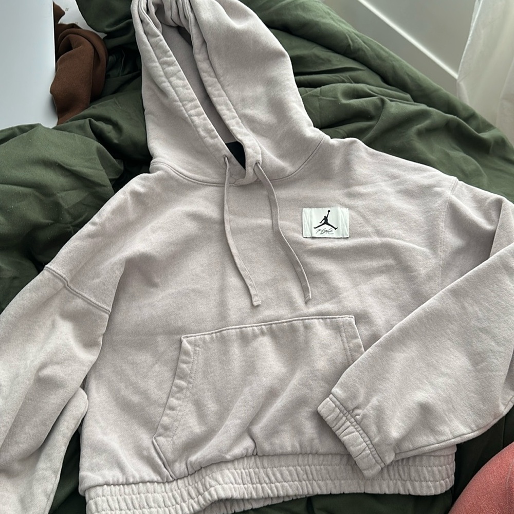 Air Jordan Flight essential fleece tracksuit in moon grey